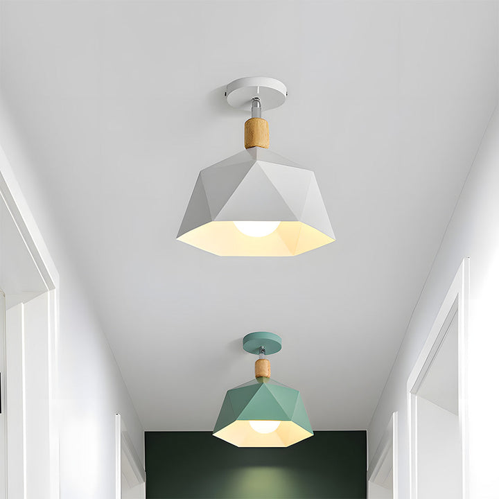 Macaron Organic Ceiling Light - Elegant Metal Ceiling Lamp for Hallway