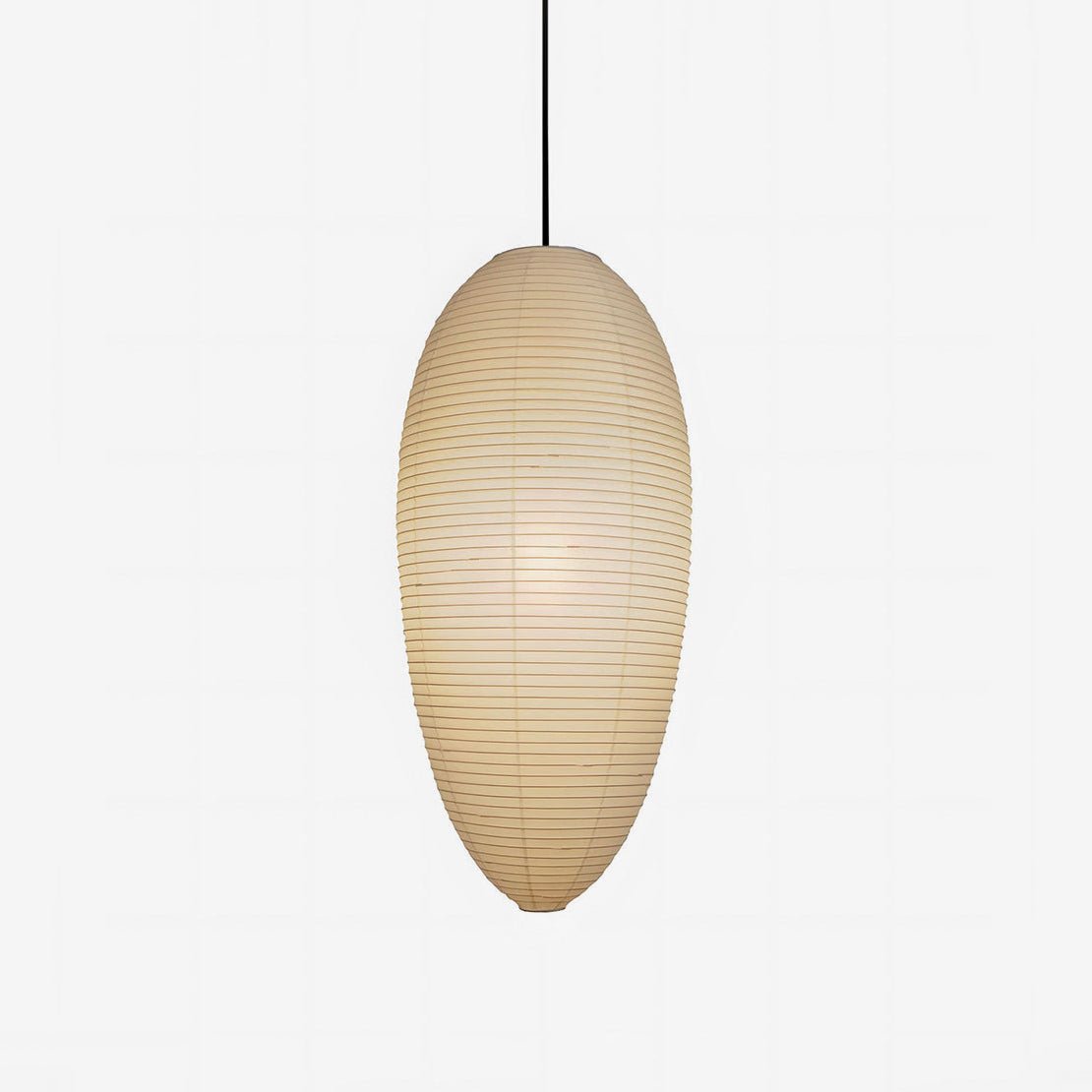 Washi Paper Pendant Lamp - Warm Chestnut Glow for Elegant Interiors