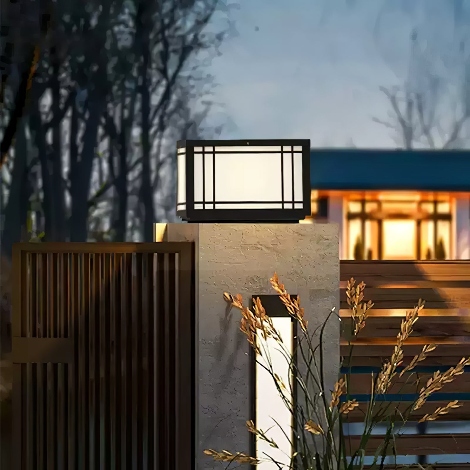 Solar Cube Laterne Außenlampe - Moderne Garten &amp; Terrasse Ambientebeleuchtung