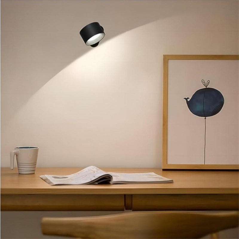 Drehbare industrielle Wandlampe mit USB-Ladefunktion
