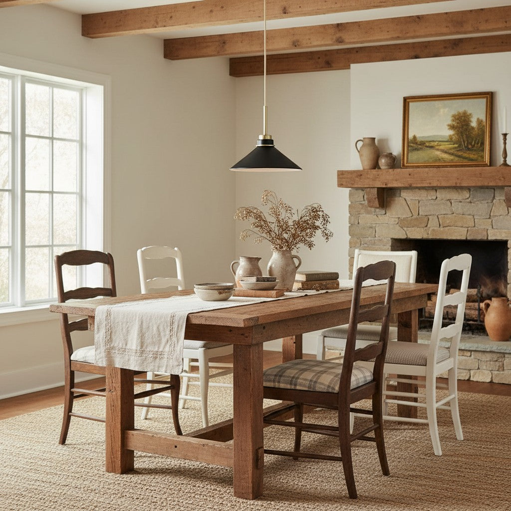 Aurenza Moderne Bauernhaus-Pendelleuchte – Verstellbarer Schirm für warmes Ambiente