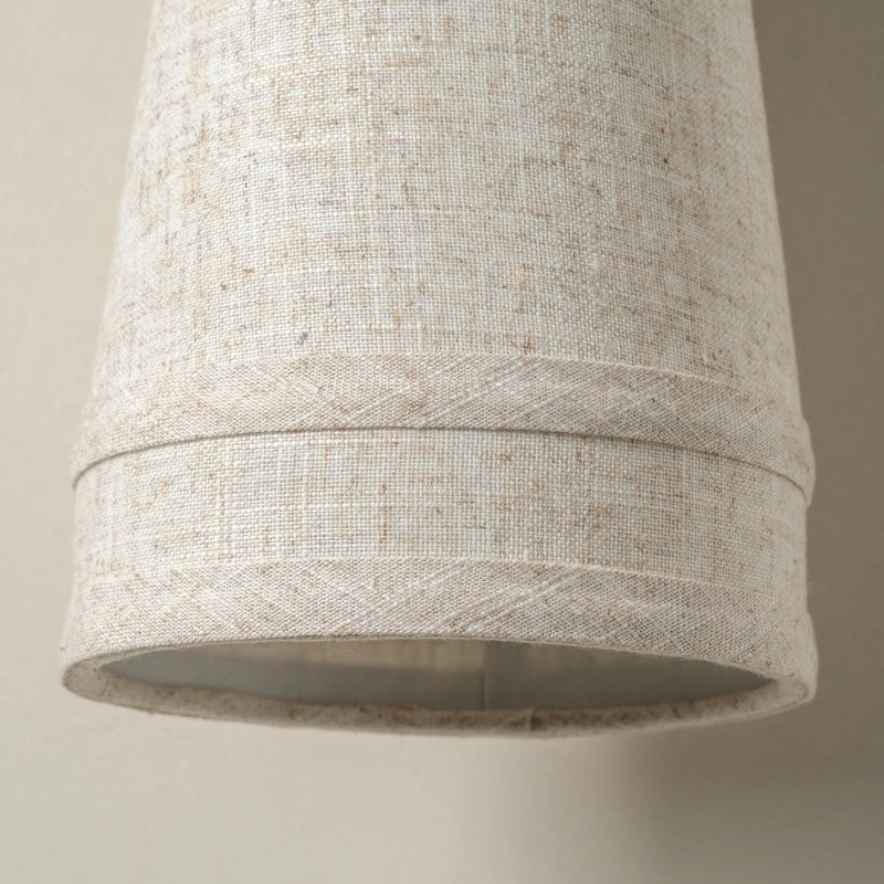Zalen Textured Linen Bronze Wall Light – Soft Retro Wall Sconce for Reading Nook