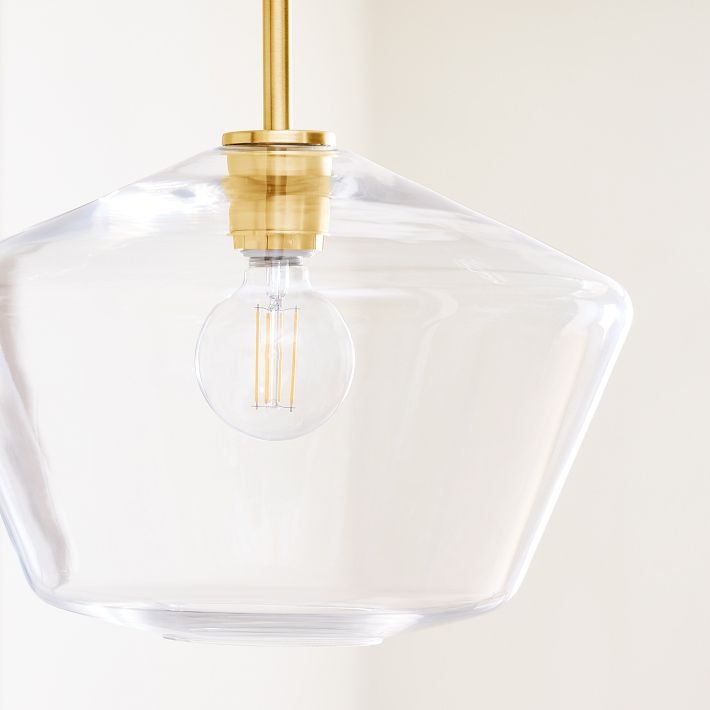 Merin Transparent Glass Sculpture Geometric Pendant Lamp