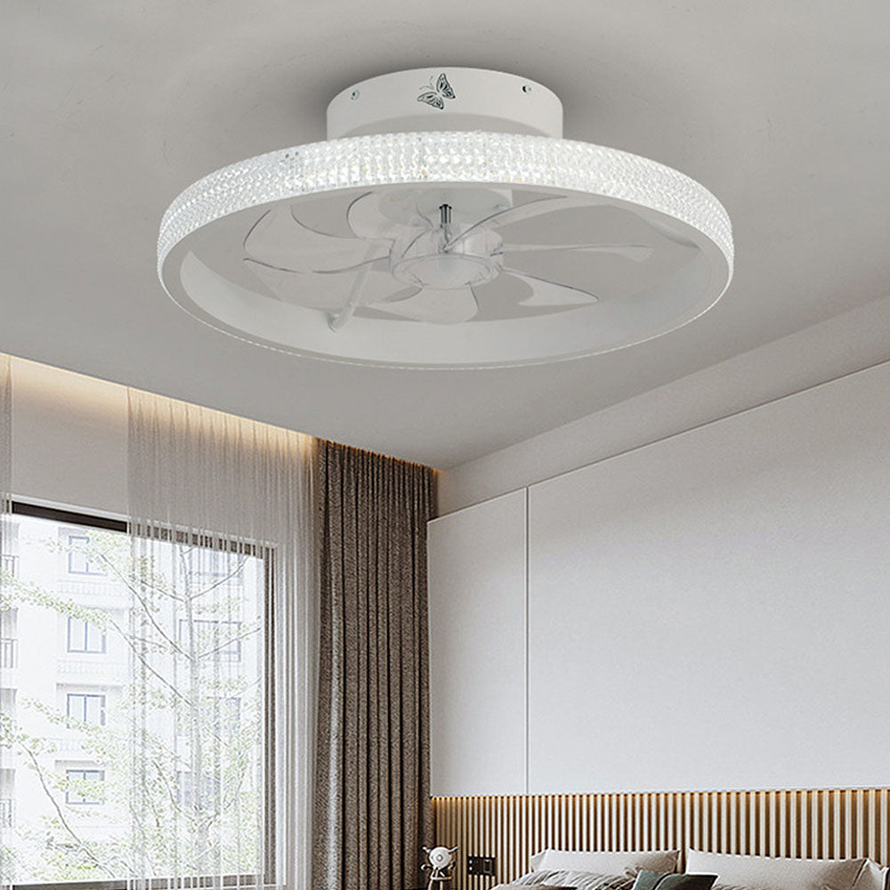 Dimmable LED Ceiling Fan – Modern Hardware Light for Home Interiors