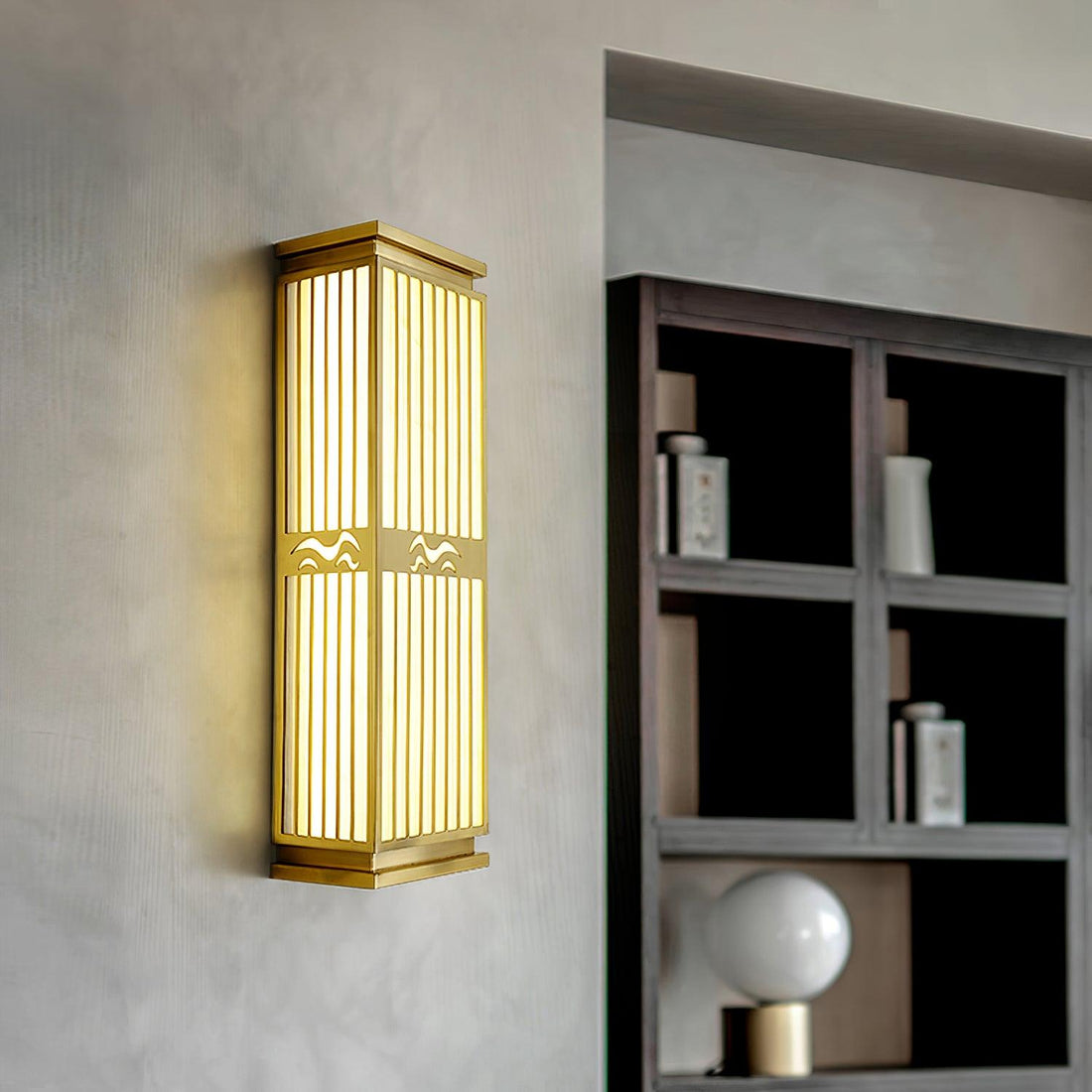 Metal Outdoor Wall Light - Square Acrylic Lamp for Yard