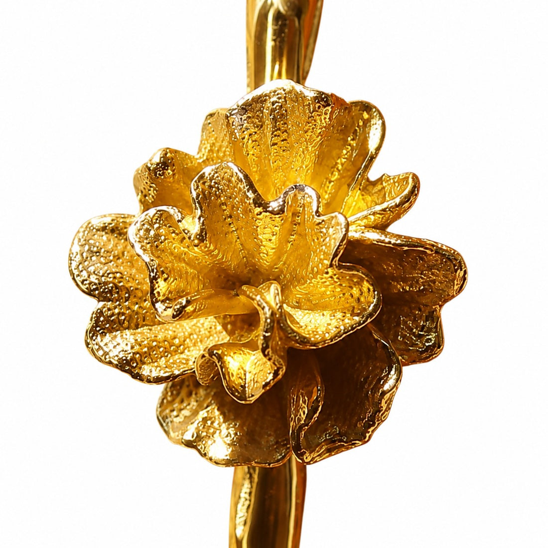 Nature motif brass cabinet handle with 6.3 in c-c / 16.0 cm c-c mounting
