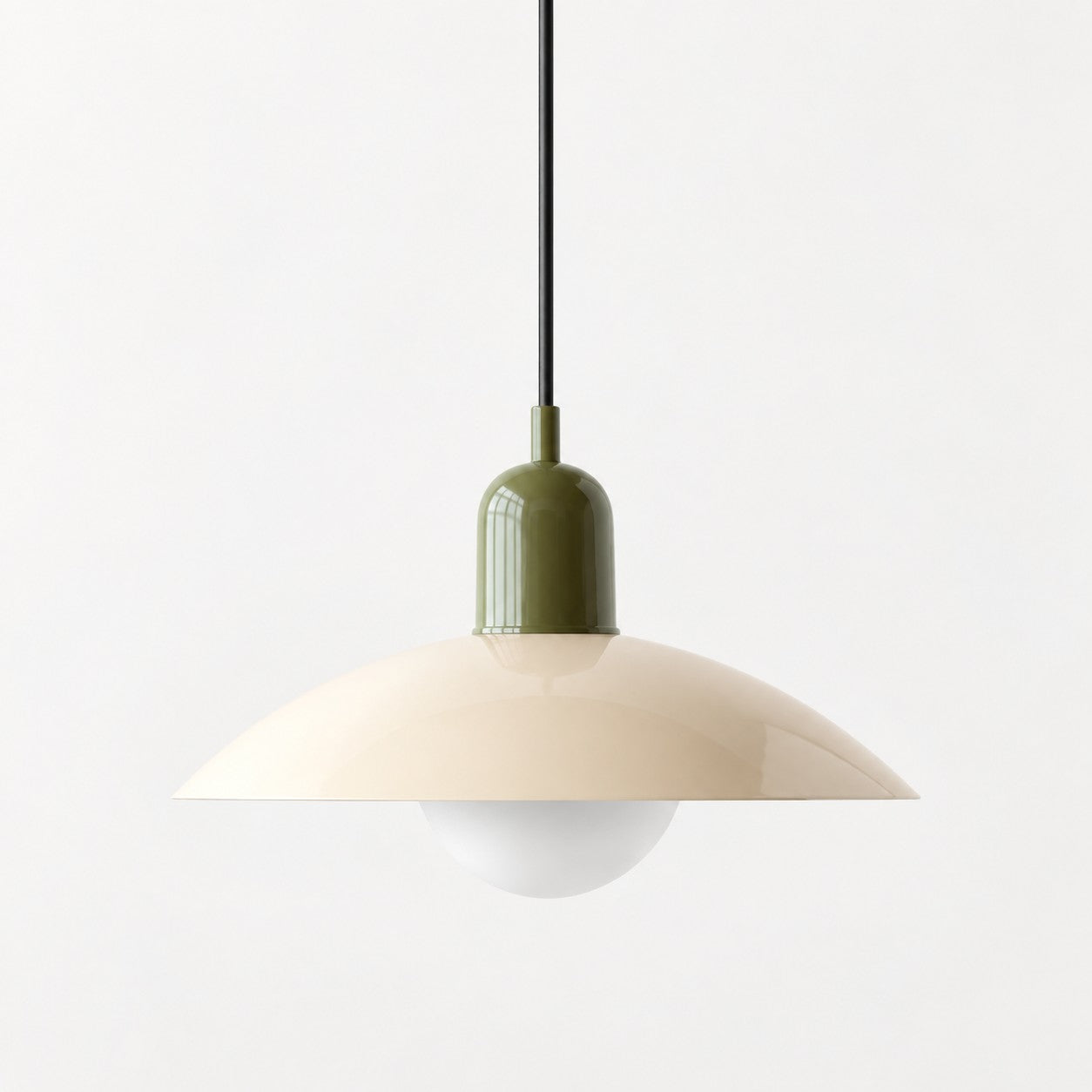 Pendelleuchte im Stil der Mid-Century-Bauhaus-Bewegung für das Esszimmer mit Stecker