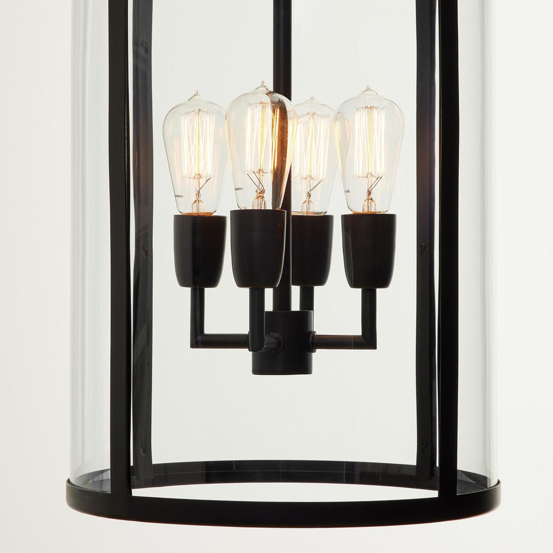 Ferrix Industial Iron Pendant Lamp - Glass Outdoor Lantern Lighting