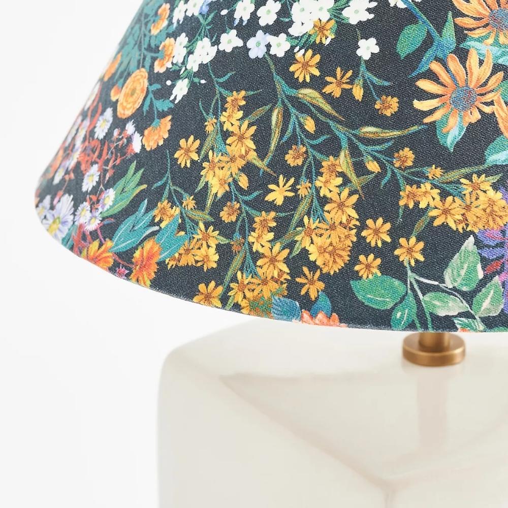 Aeva Ceramic Table Lamp - Modern Grace Design with Playful Polish