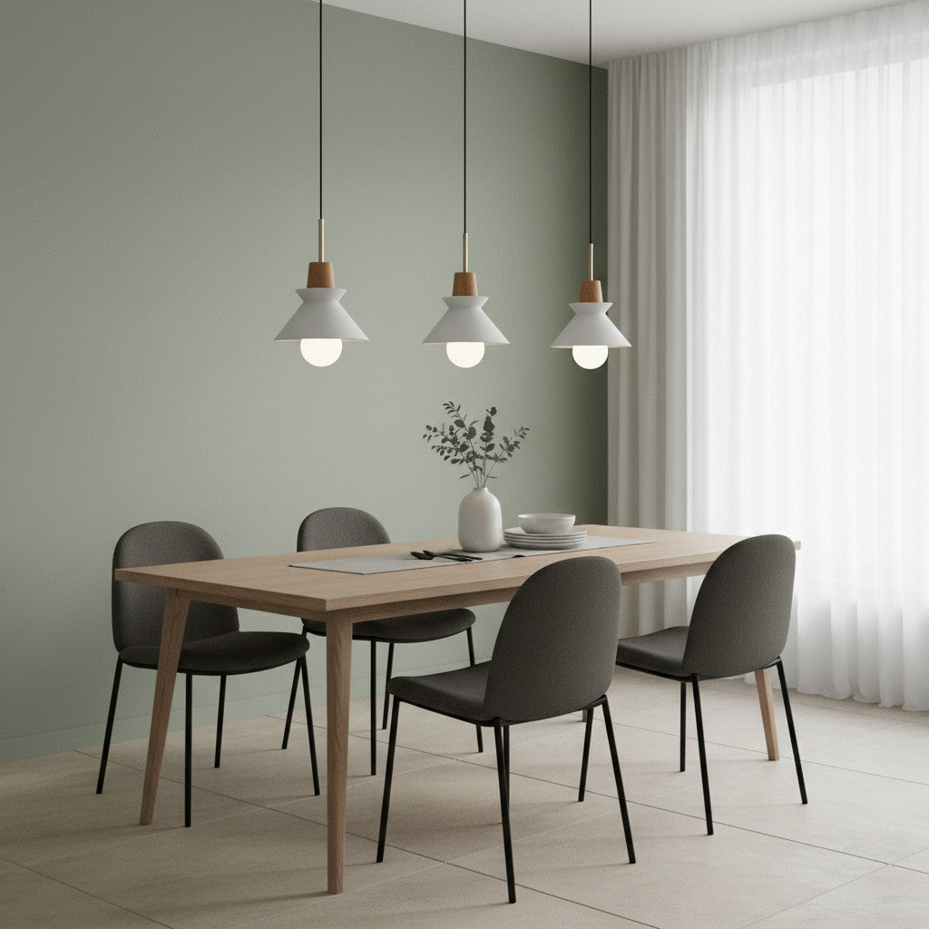 Halotaper Minimalistische, konische Pendelleuchte – Moderne dekorative Beleuchtung für Zuhause