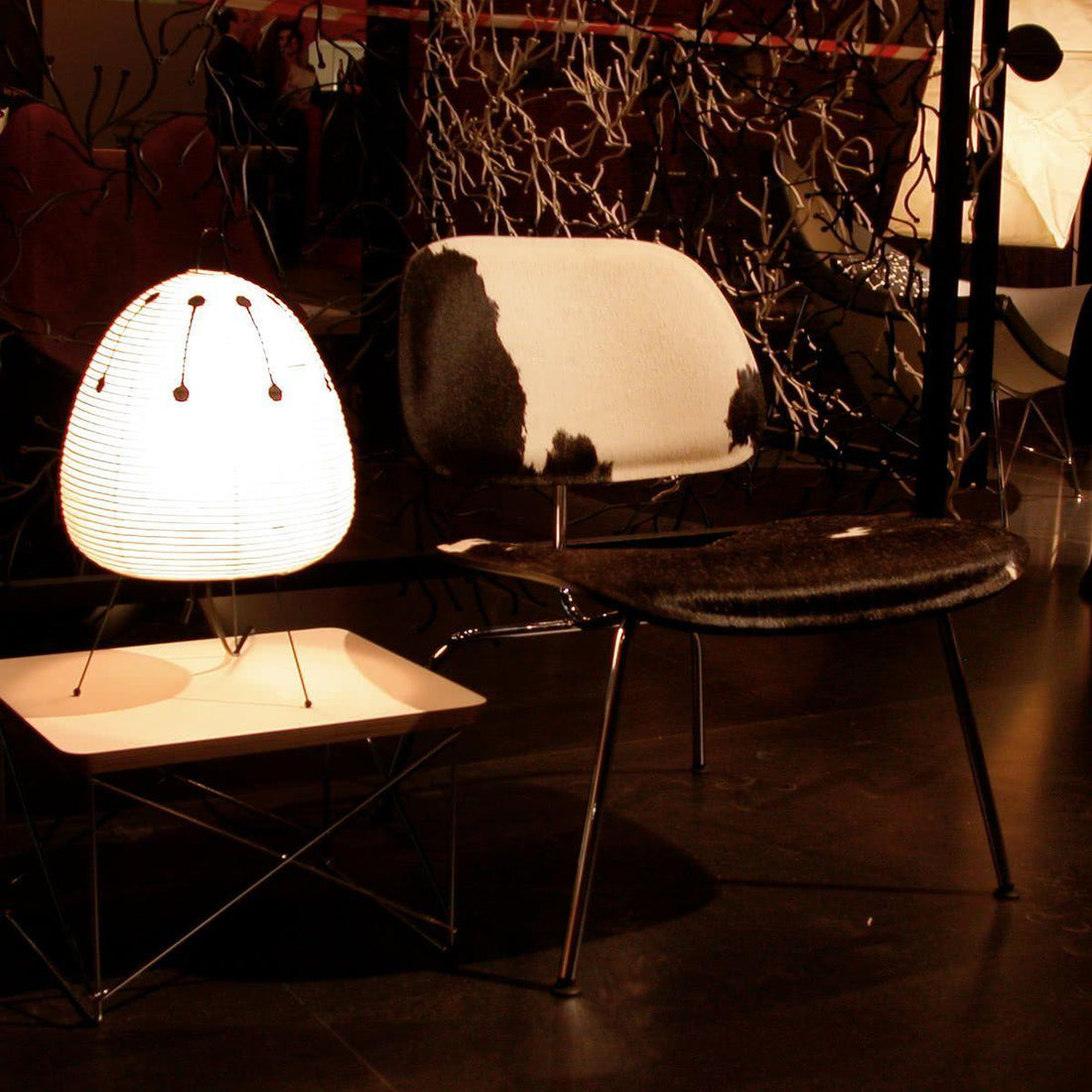 Japanisch inspirierte Papiertischlampe – Maulbeerpapierlampe fürs Schlafzimmer