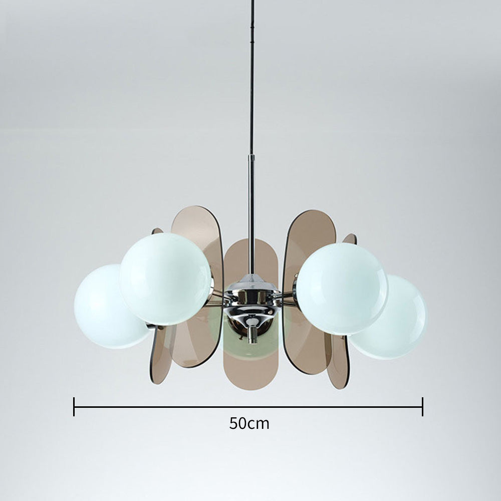 Art Deco Pendant Light - Petal Acrylic Material for Living Room