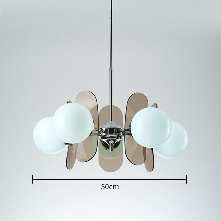 Art Deco Pendant Light - Petal Acrylic Material for Living Room