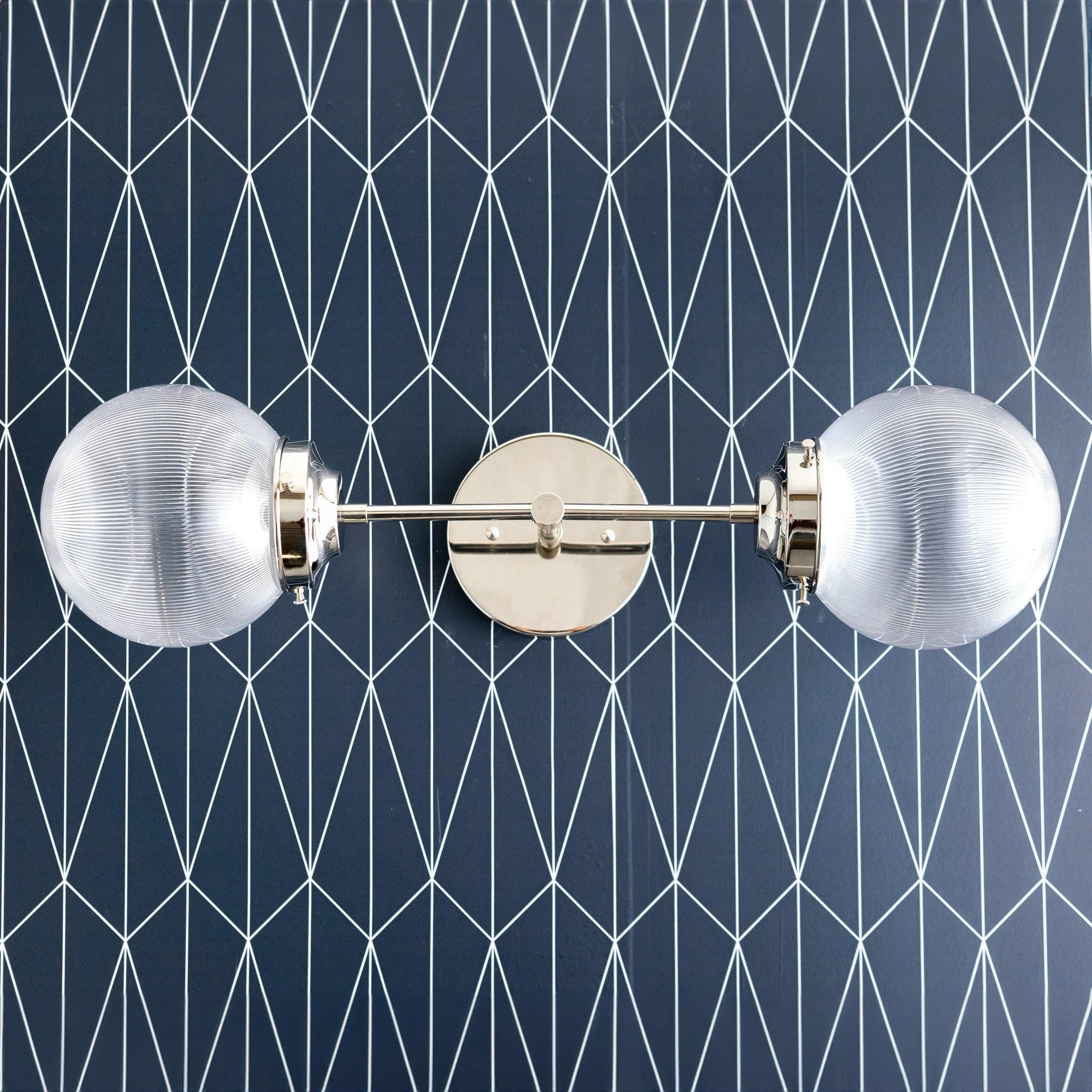 Lumio Globe Versatile Vanity Sconce - Dimmable Light for Bathroom and Hallway Use