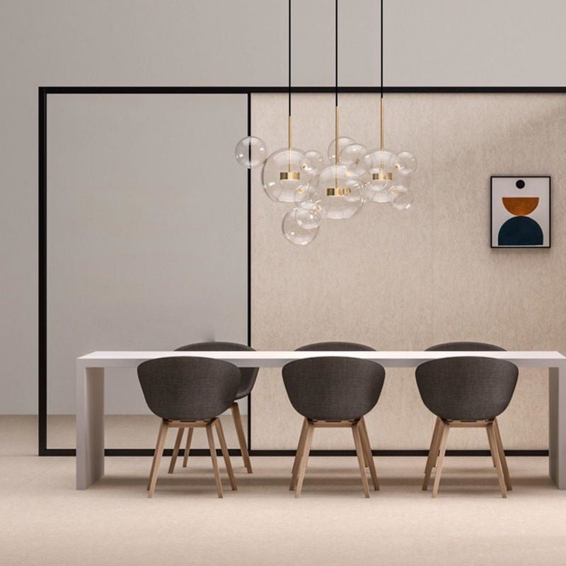 Clear Bolle Soap Bubble Pendant Light