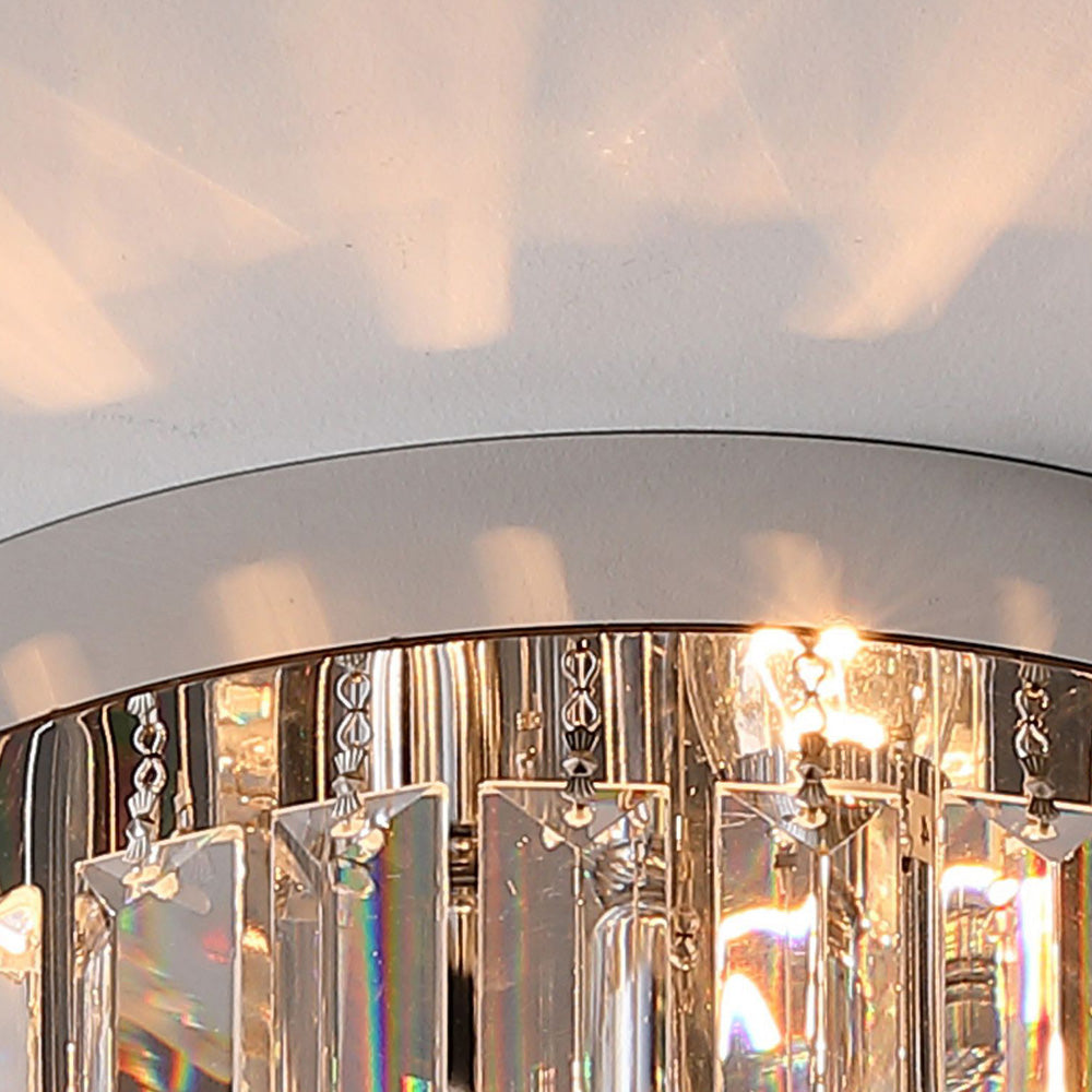 Luxury Crystal Ceiling Light - Modern Square Fixture for Living Room