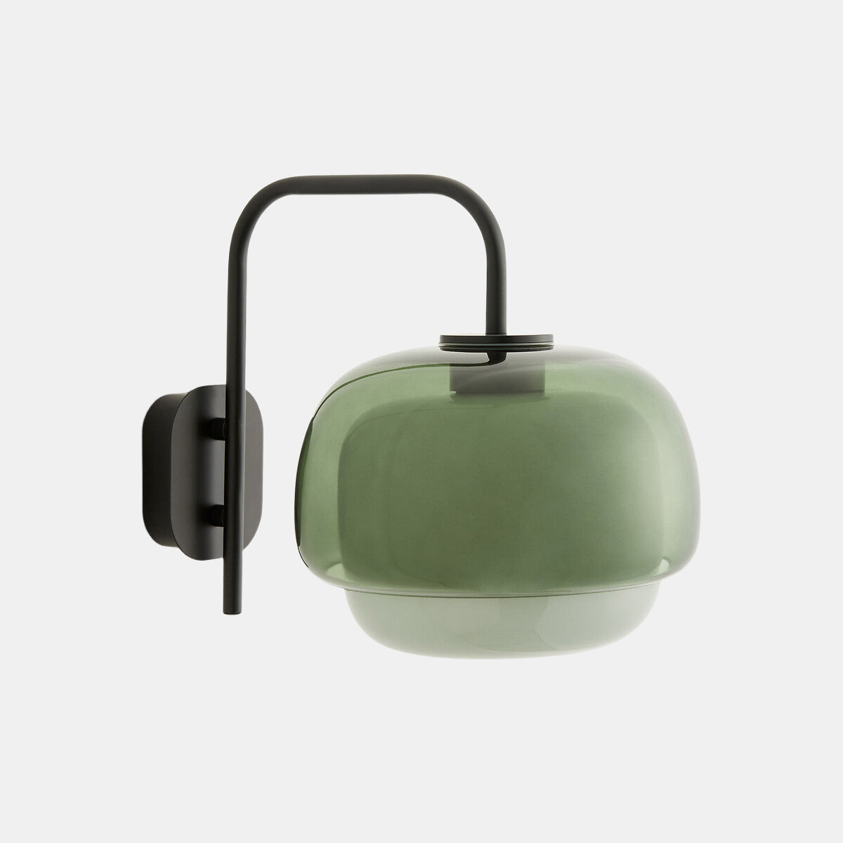 Clinco Farbige moderne Vintage-Glas-Wandlampe – Sanftes Pilz-Glühen