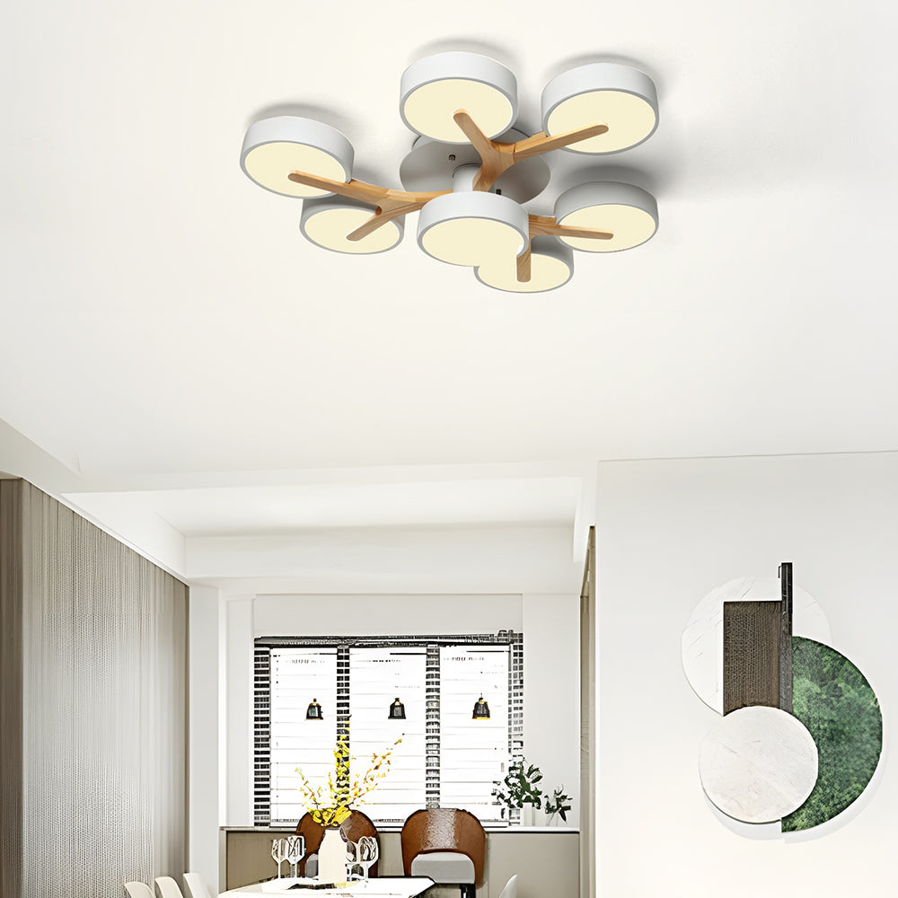 Contemporary Luxurious Ceiling Light - Acrylic Fixture for Living Room