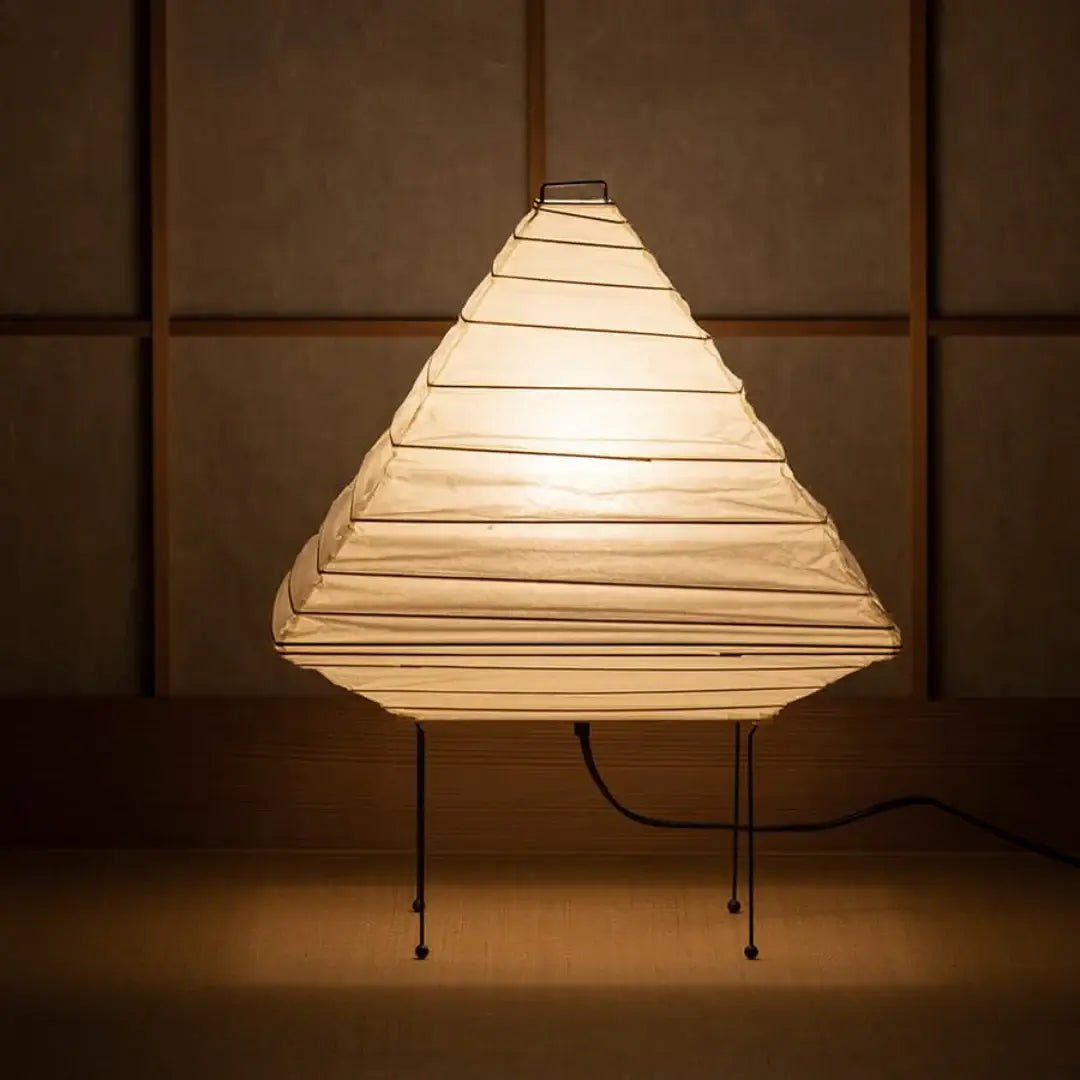 Simplicity Paper Table Lamp - Japanese Craft Paper Lamp for Entryway