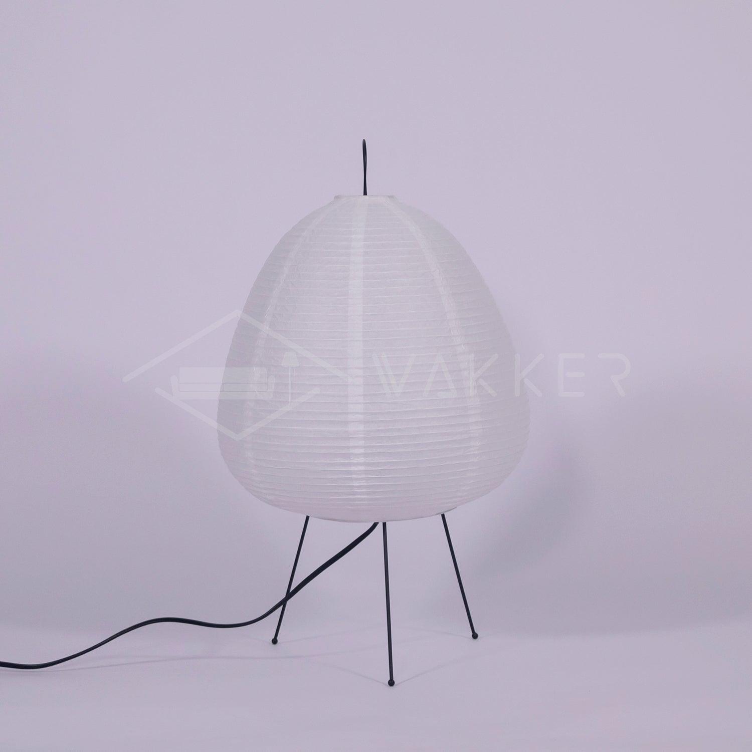 Japanese-Inspired Paper Table Lamp - Mulberry Paper Lamp for Bedroom