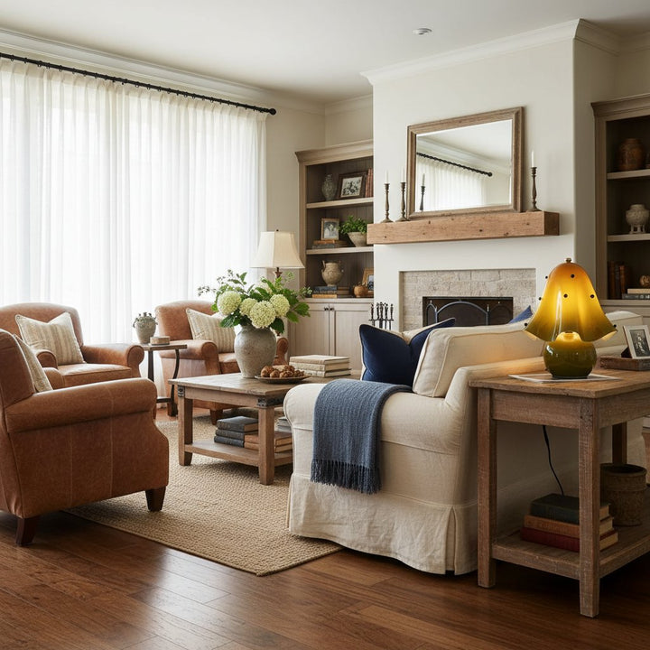 Dekorative Tischlampe Bellina – Skulpturale Glockenblumenform