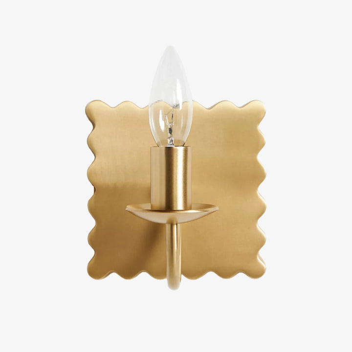 Modo Decorative Wall Light – Modern Wavy Metal Wall Sconce for Bedrooms and Hallways