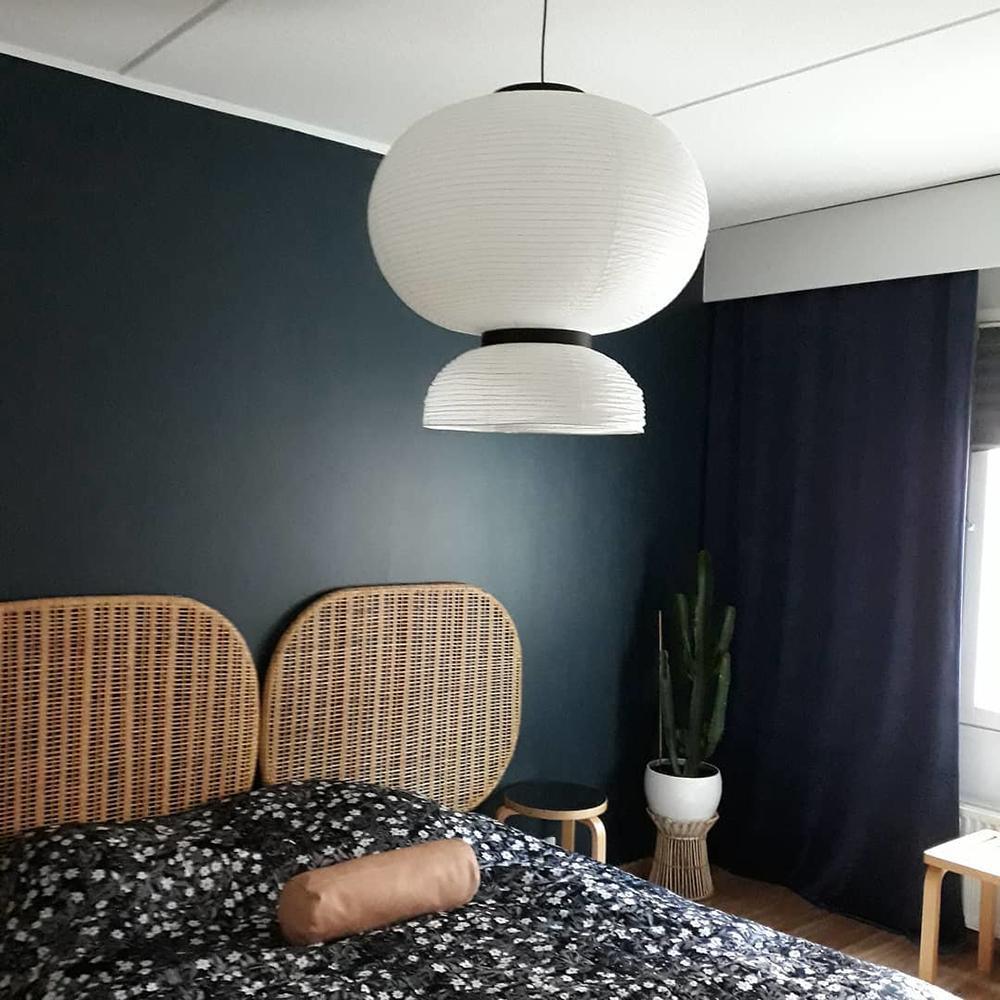 Rounded Layered Paper Plug-In Pendant