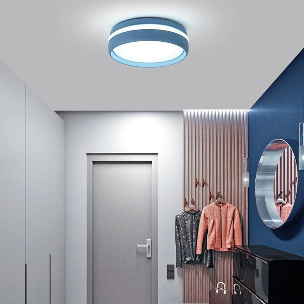 Circle Acrylic Ceiling Light - Colourful LED Lamp for Living Room