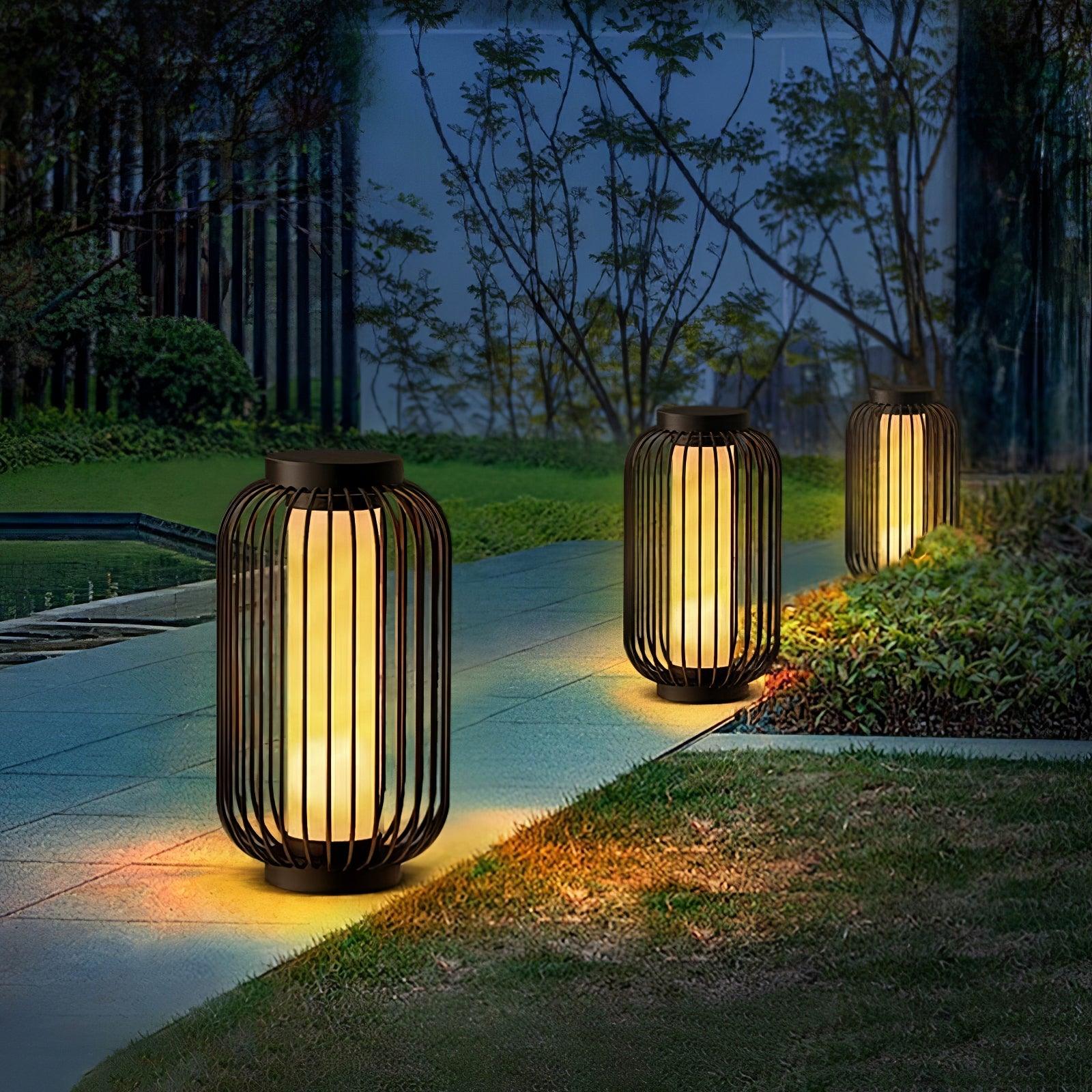 Metal Outdoor Table Lamp - Elegant Weather-Proof Lamp for Patio