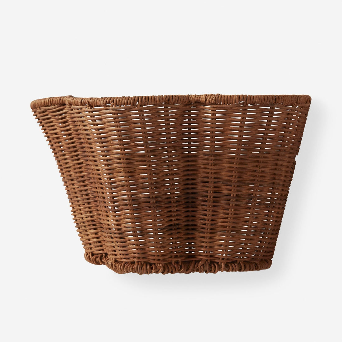 Wickara Woven Wall Sconce – Scalloped Basket Shade Wall Light for Bedroom
