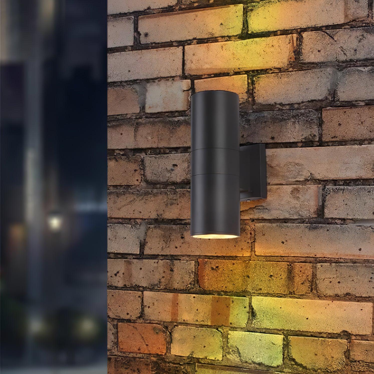 Cylindrical Outdoor Wall Light - Waterproof Modern Lamp for Garden