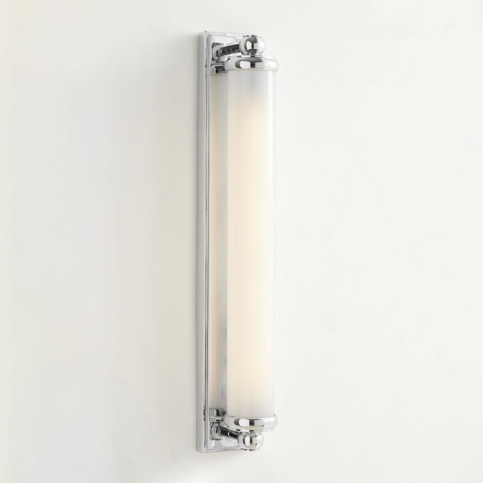 Kalvora Extra Long Tube Wall Sconce - Chrome Modern Light Fixture