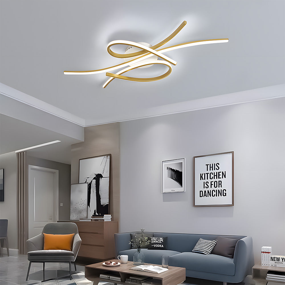 Musical Notes Ceiling Lamp – Unique LED Light for Living Room Décor