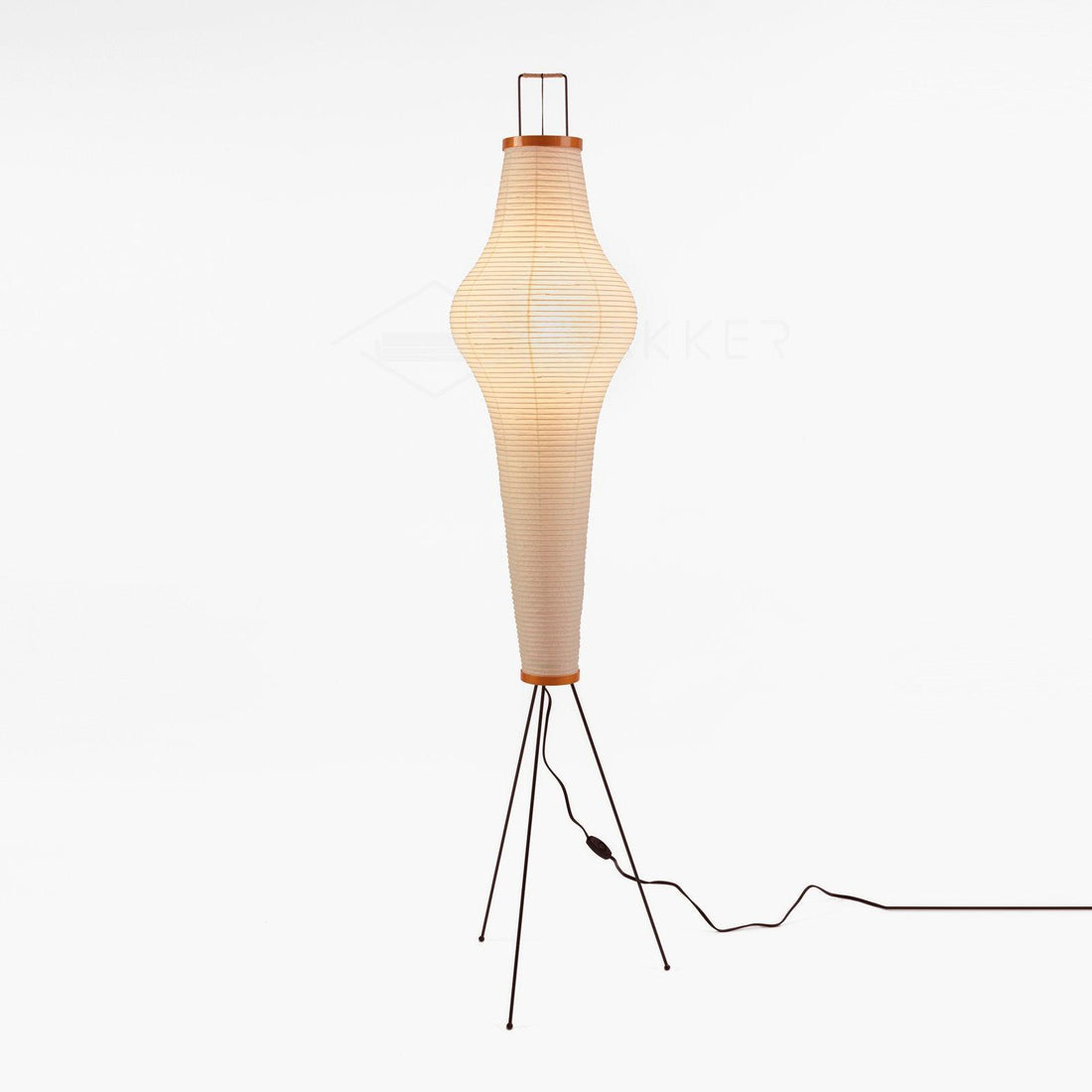 Rice Paper Floor Lamp - Bamboo Frame Soft Light for Living Room