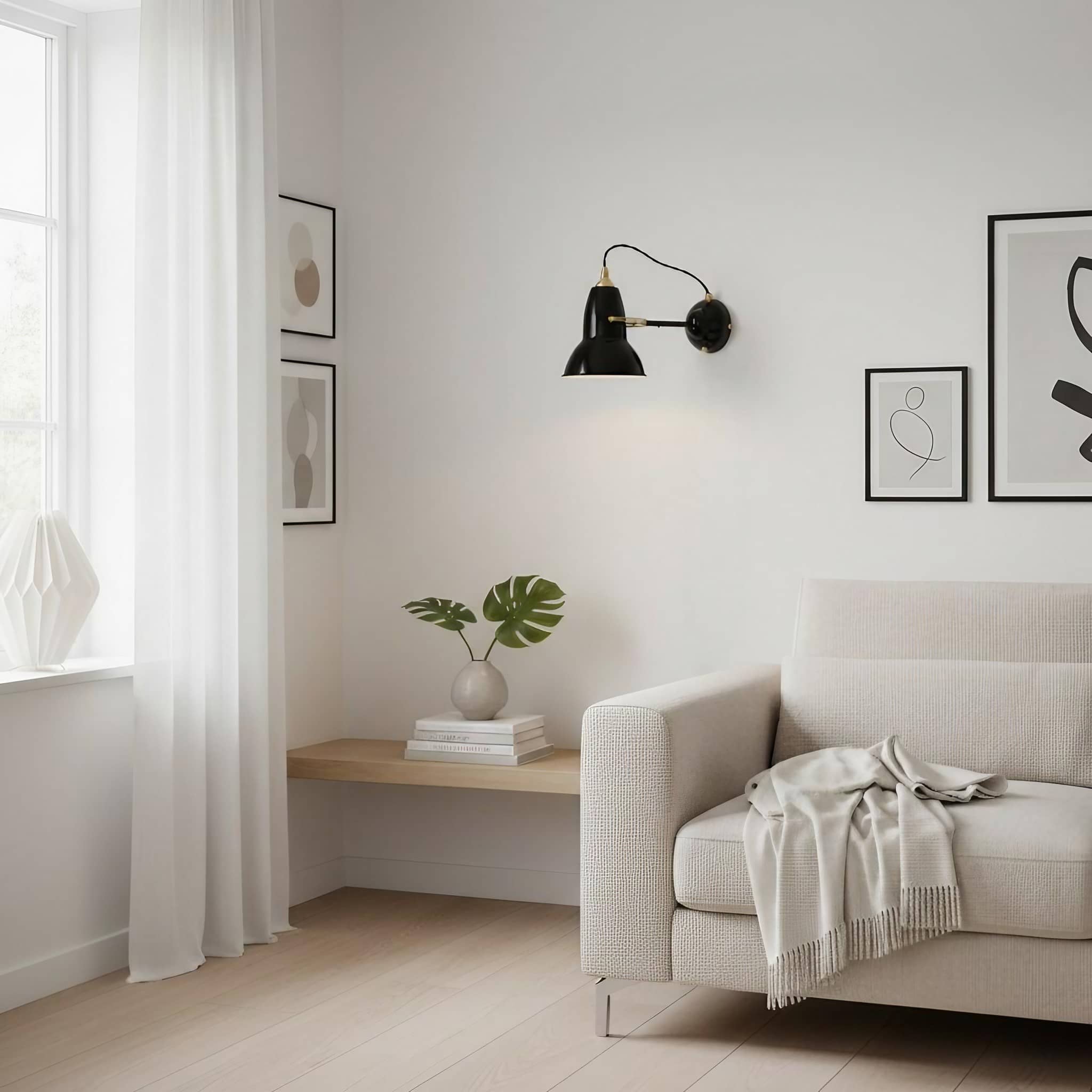 Modryx Industrial Metal Wall Light - Retro-Inspired Adjustable Arm Wall Lamp For Bedside & Reading