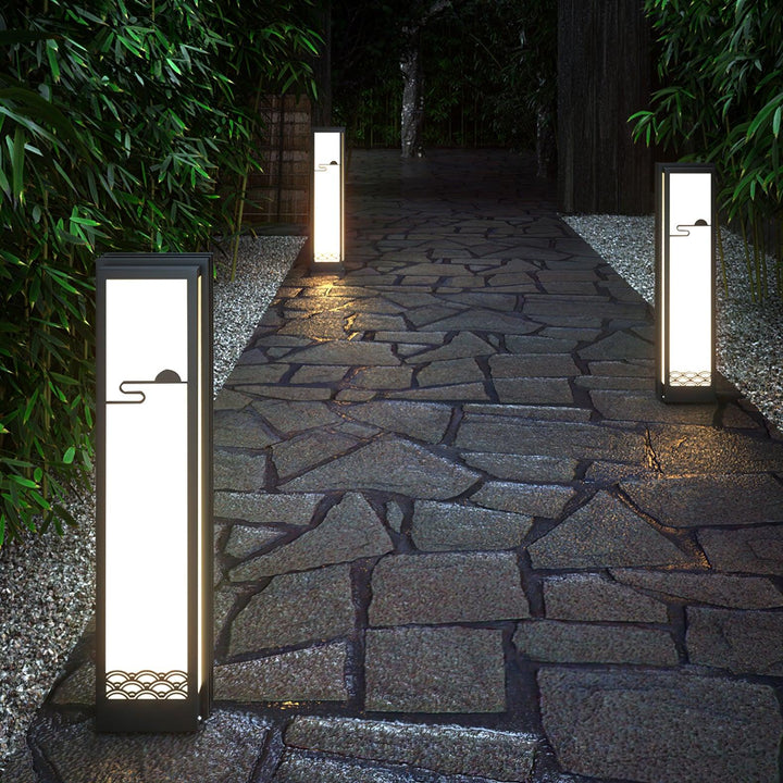 Sunrise Pattern Außenlampe - Edelstahl Acryl für den Garten