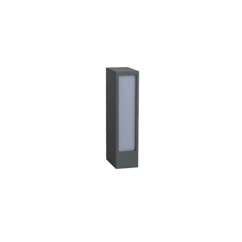 Aluminum Outdoor Post Lamp - Panel-Style Cast Lamp for Patio