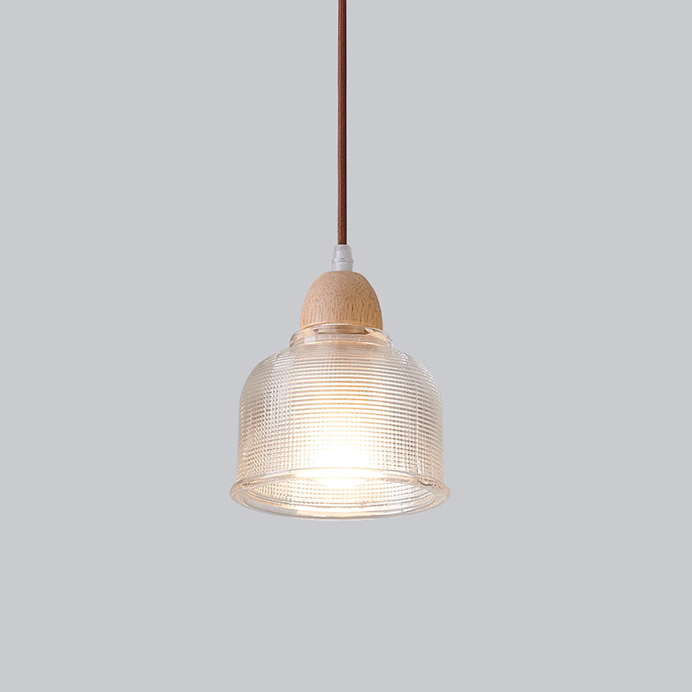 Retro Clear Glass Pendant Lights - Multiple Types for Hallway