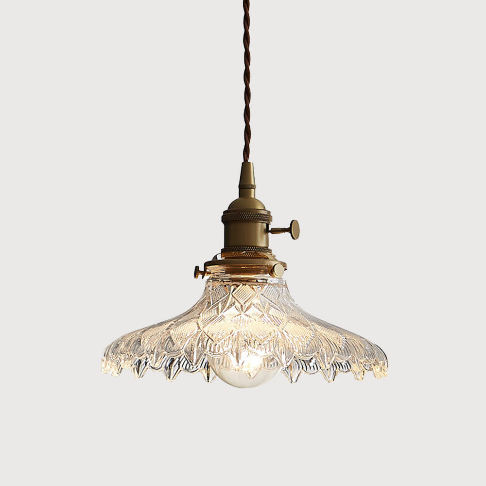 Small Glass Pendant Light - Modern Kitchen Island Lighting Minimalist