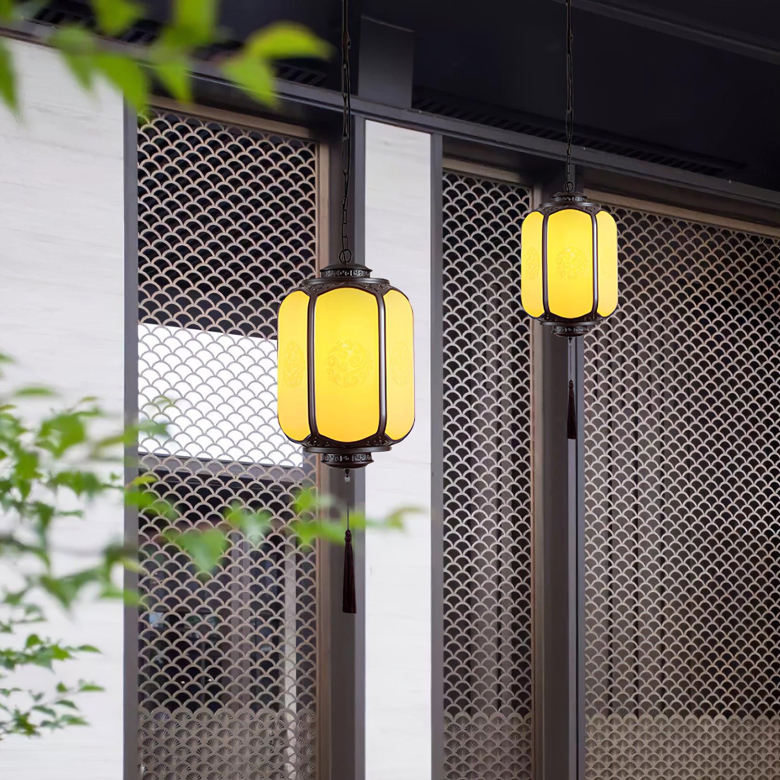 Lantern Outdoor Pendant Light - Weatherproof Outdoor Pendant Ideal