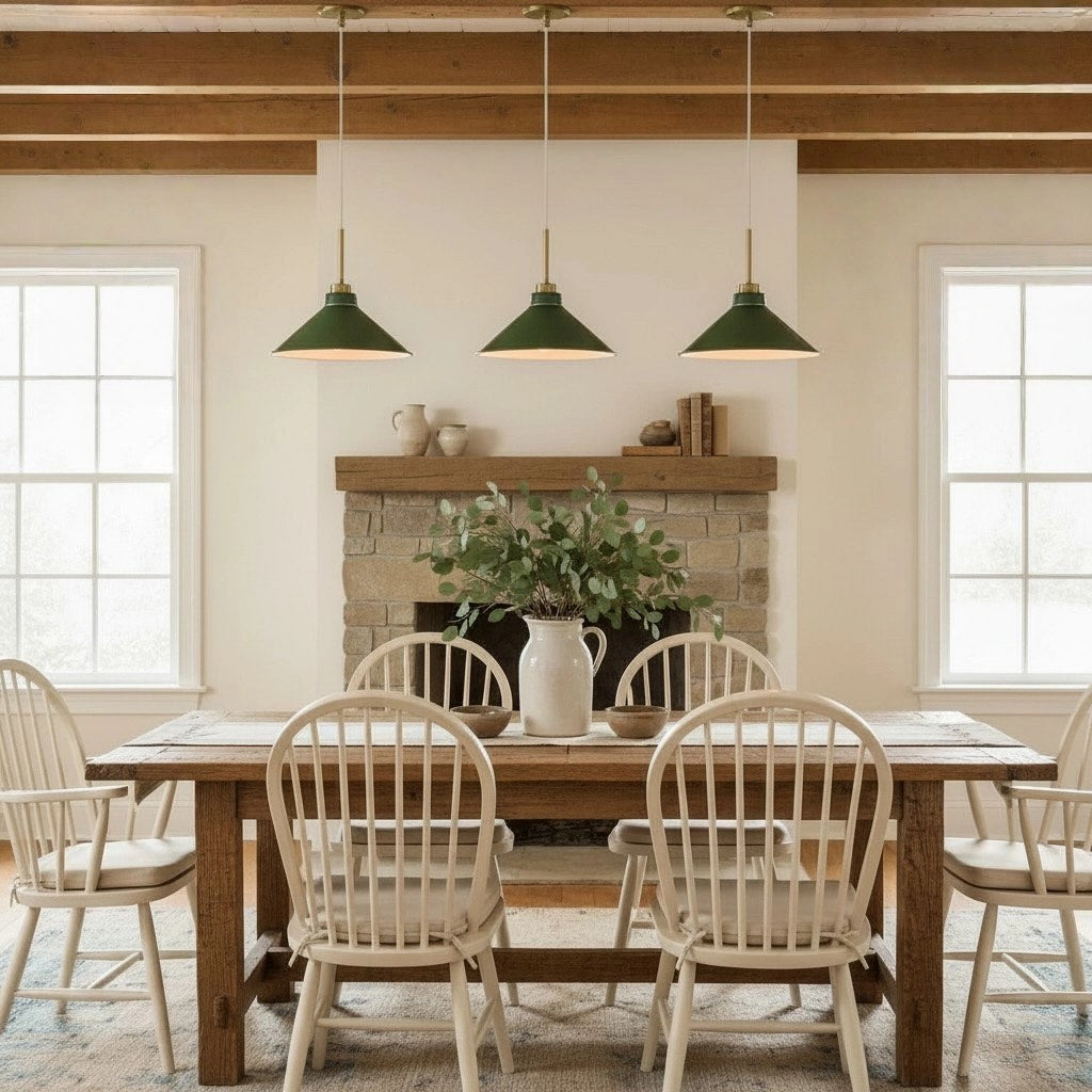 Aurenza Moderne Bauernhaus-Pendelleuchte – Verstellbarer Schirm für warmes Ambiente