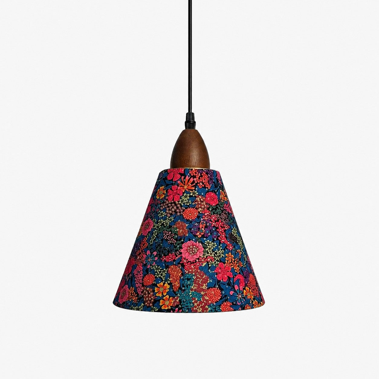 Liberty-Style Floral Fabric Pendant Light