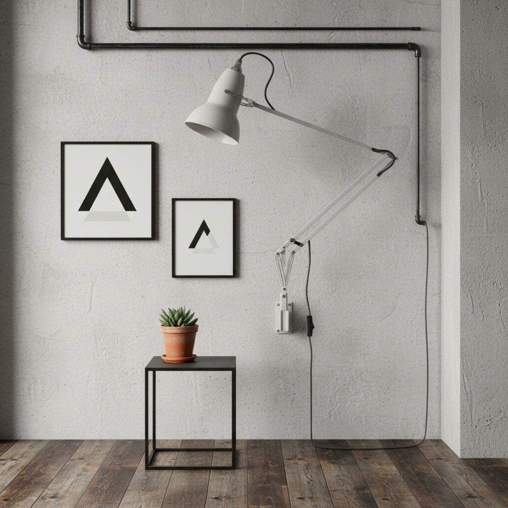 Modryx Adjustable Modern Wall Lamp with Bracket Sleek Aluminium Shade for Living Space