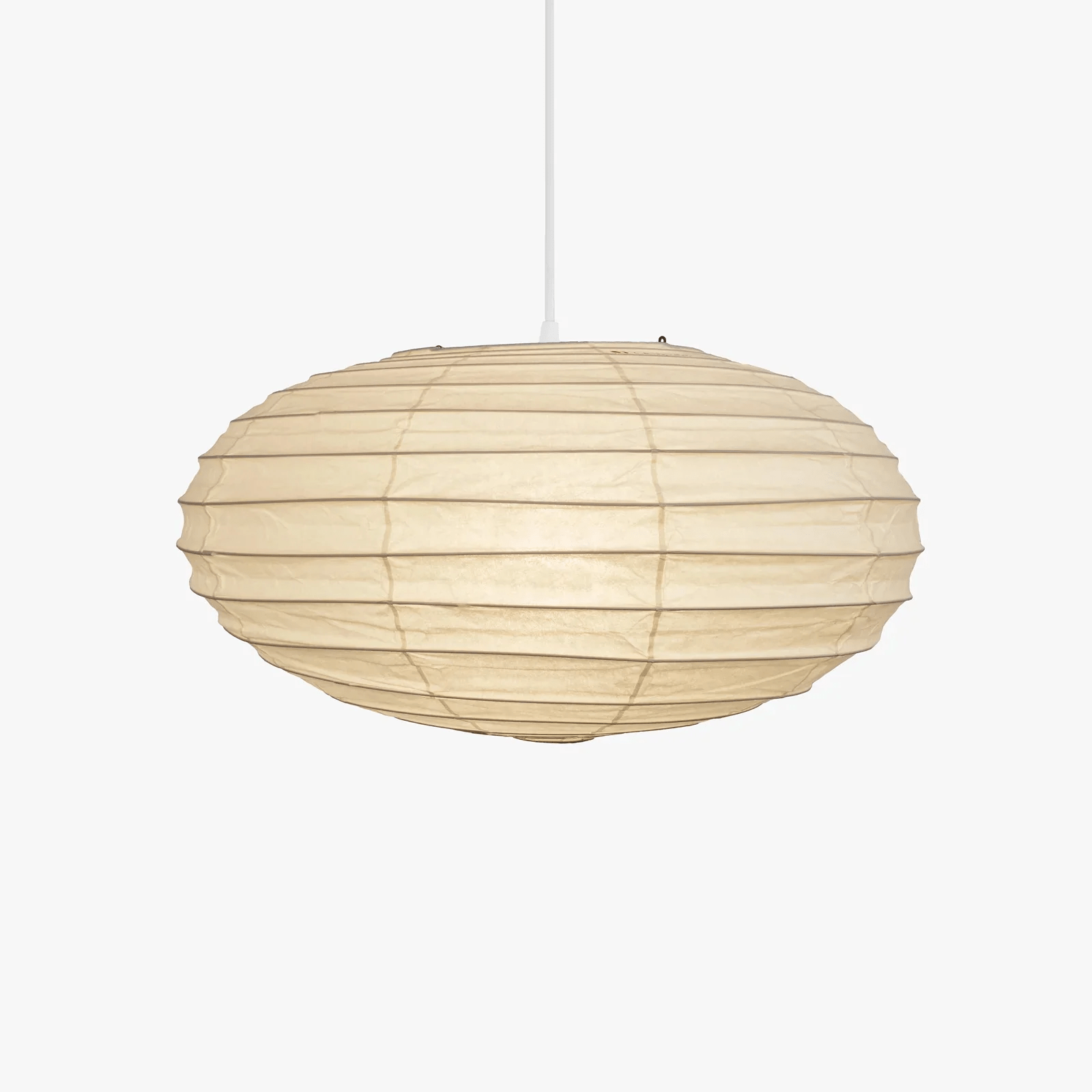 Washi Paper Pendant Lamp - Minimalist Japanese Light for Bedroom Decor