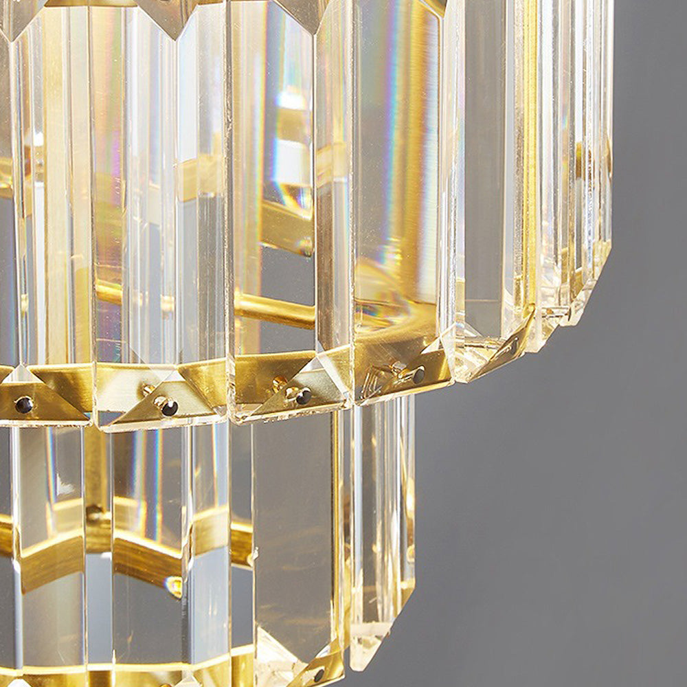Luxury Pendant Light – Glass Gold Fixture for Elegant Home Interiors