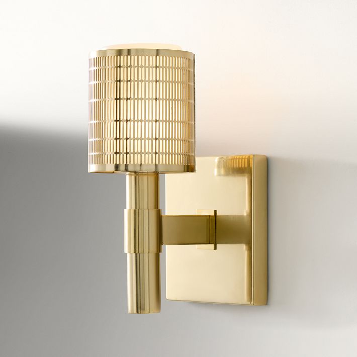 Galvia Perforated Metal Wall Sconce - Modern Wall Light for Hallway