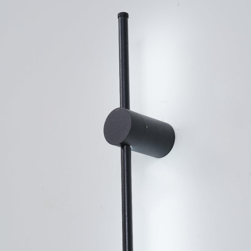 Tube Schwarze lineare drehbare Wandleuchte