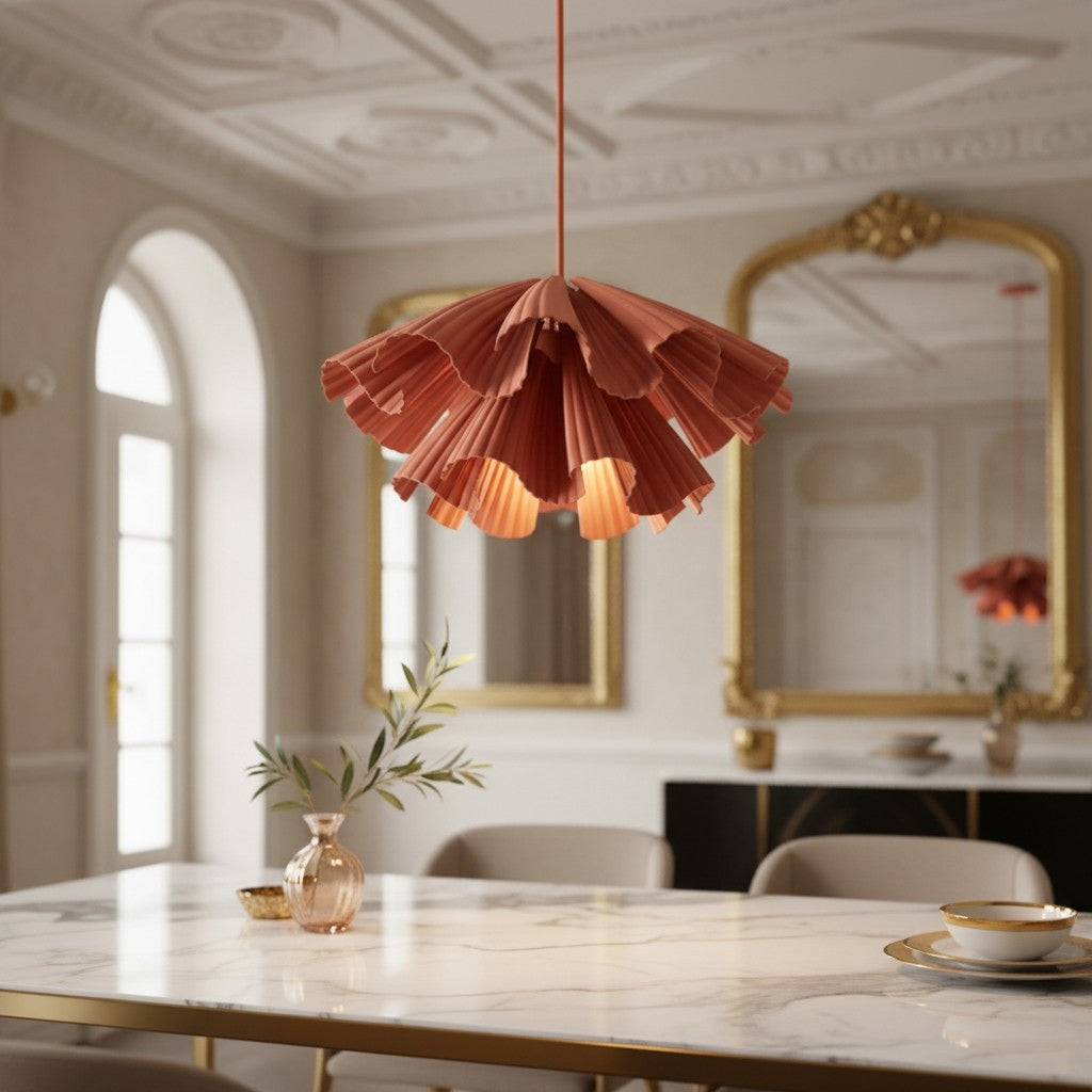 Elora Plastic Pendant Lamp – Lightweight Modern Design for Bedrooms or Living Rooms