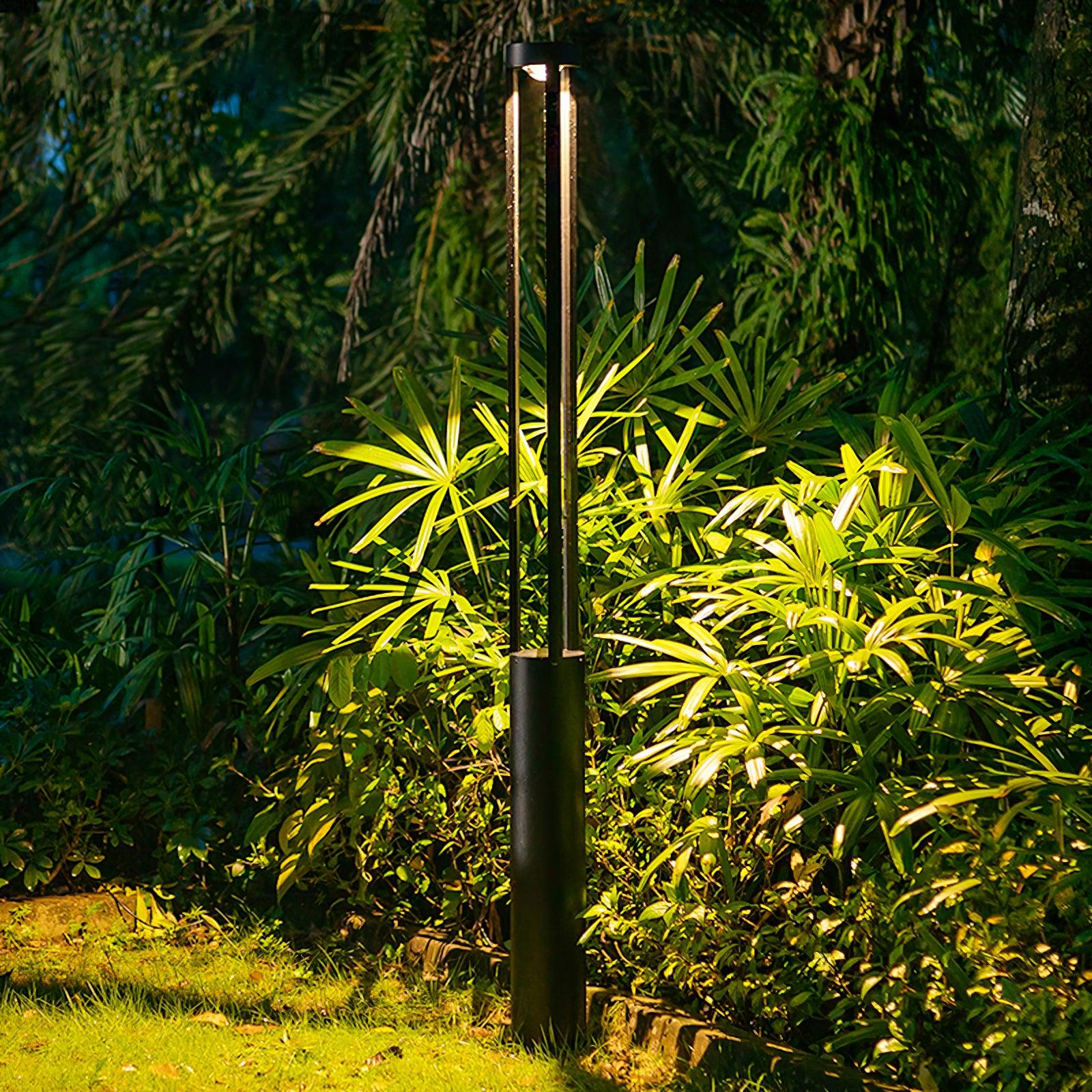 Modern Pole Outdoor Light - Geometric Post Garden Street Lamp