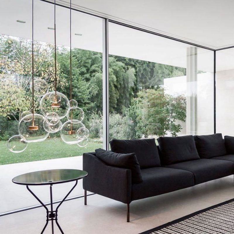 Clear Bolle Soap Bubble Pendant Light